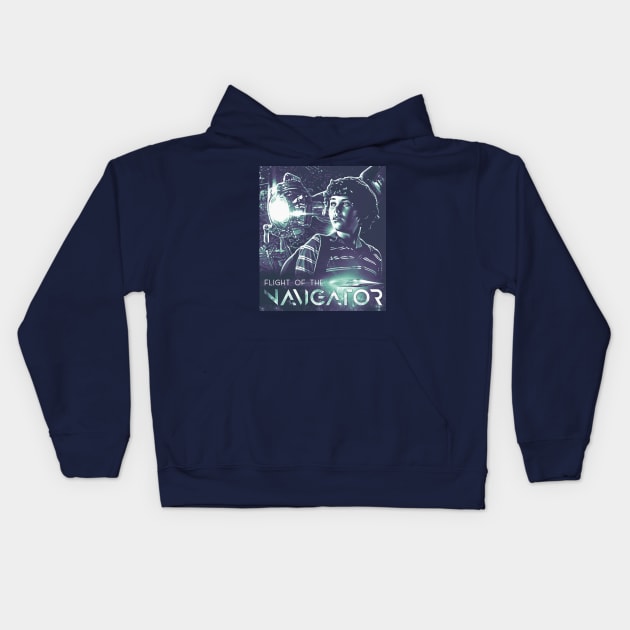 flight of the navigator Kids Hoodie by creativespero